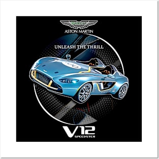 aston martin v12 speedster sport car Posters and Art